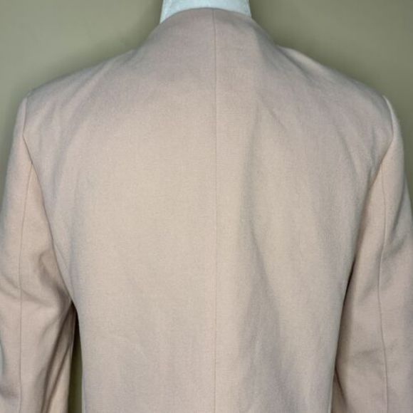 Zara Blazer 2-Button Bell Sleeve Coat Nude Pink Women’s Small Overcoat Button Up - Picture 7 of 14